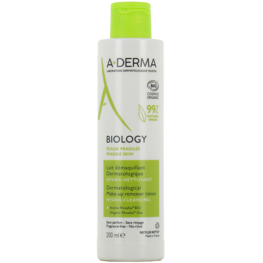 Lait démaquillant dermatologique Bio A-Derma Biology