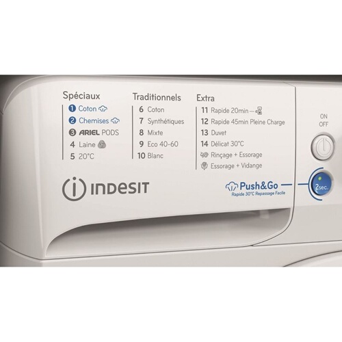 Lave-linge hublot Indesit BWE81496XWVFR