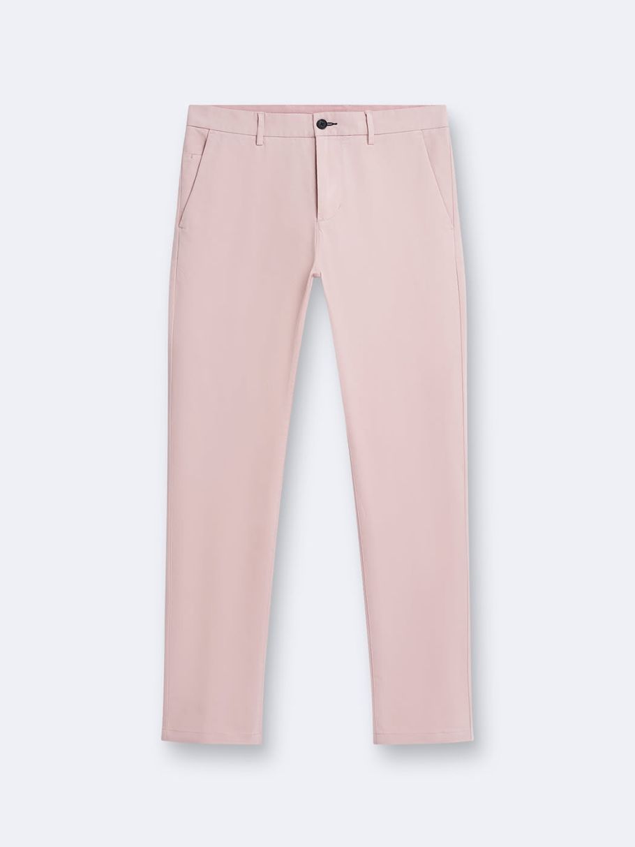 Chino slim en coton élasthane uni