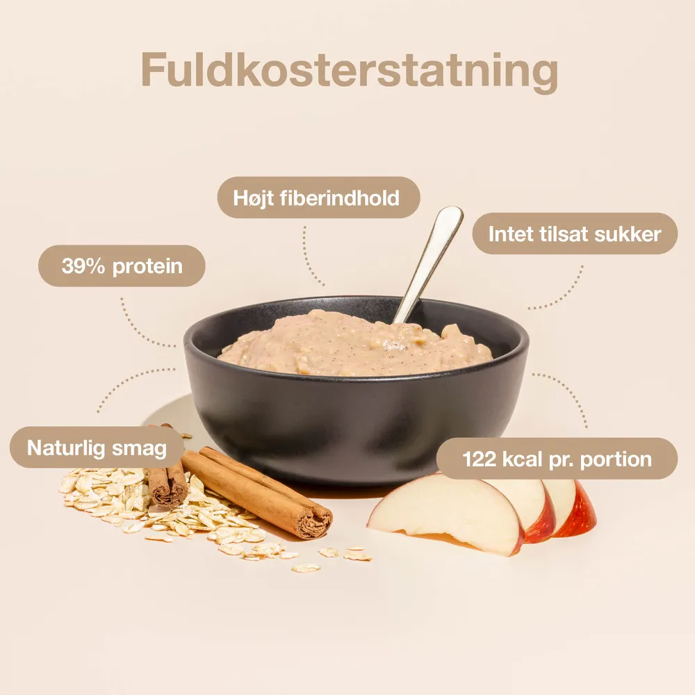Nupo Diet Oatmeal Apple Cinnamon - 384 g.