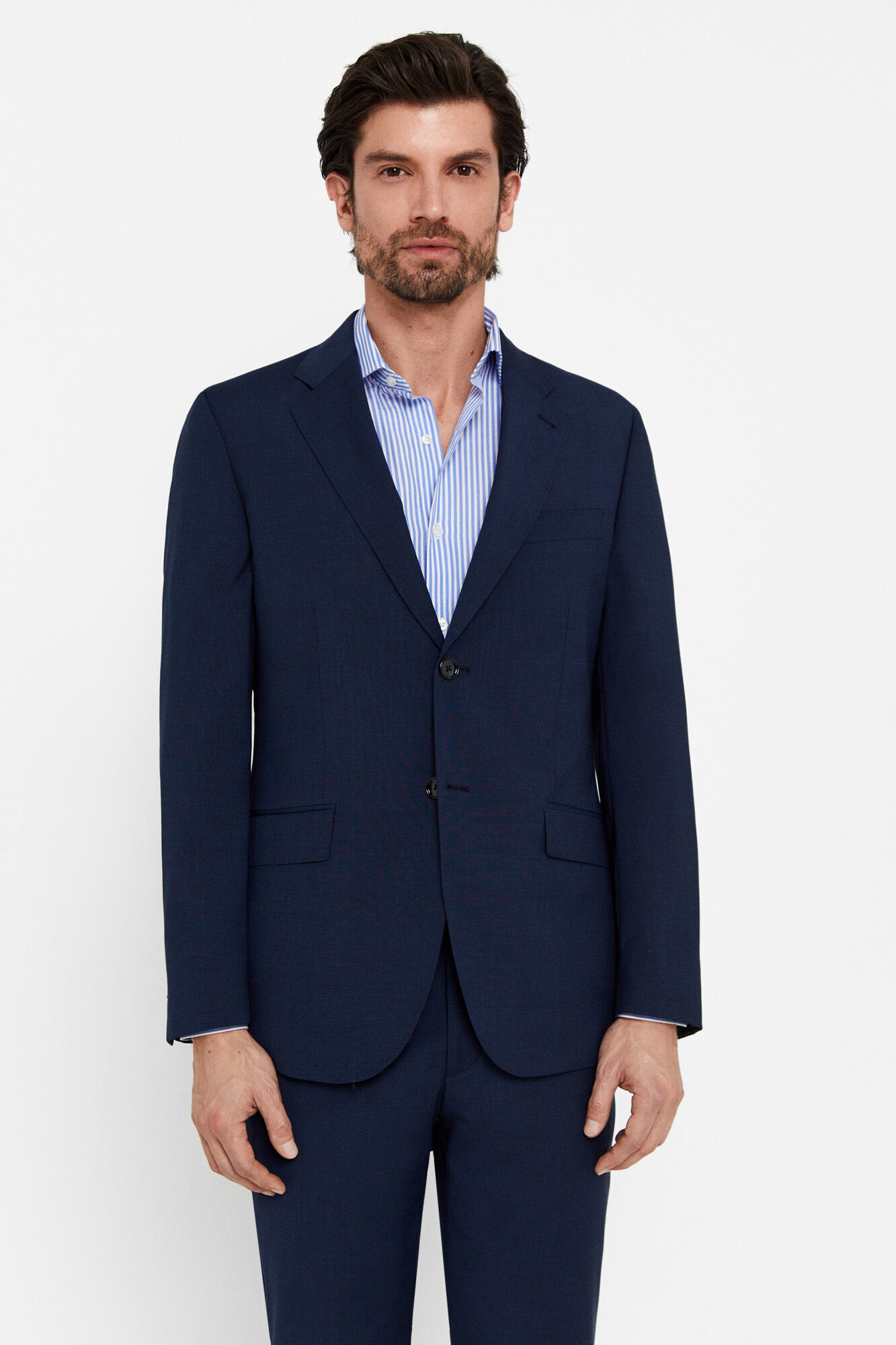 Americana pata gallo slim - Azul marino