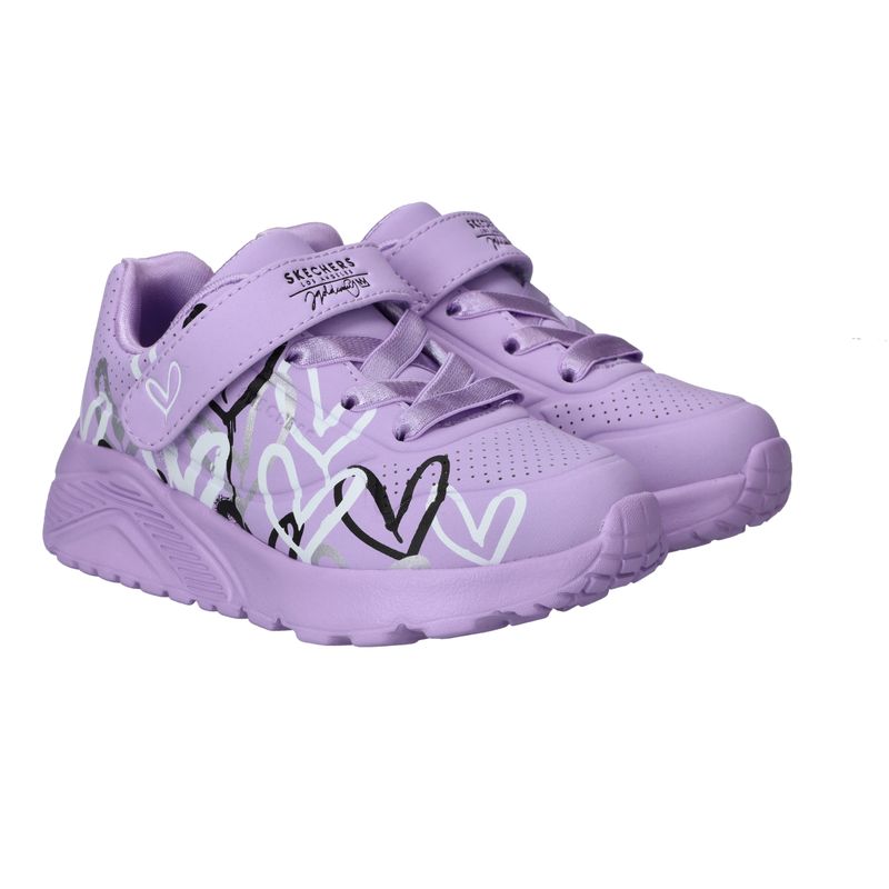 Skechers Uno Lite Love Levitate Sneakers Paars Meisjes