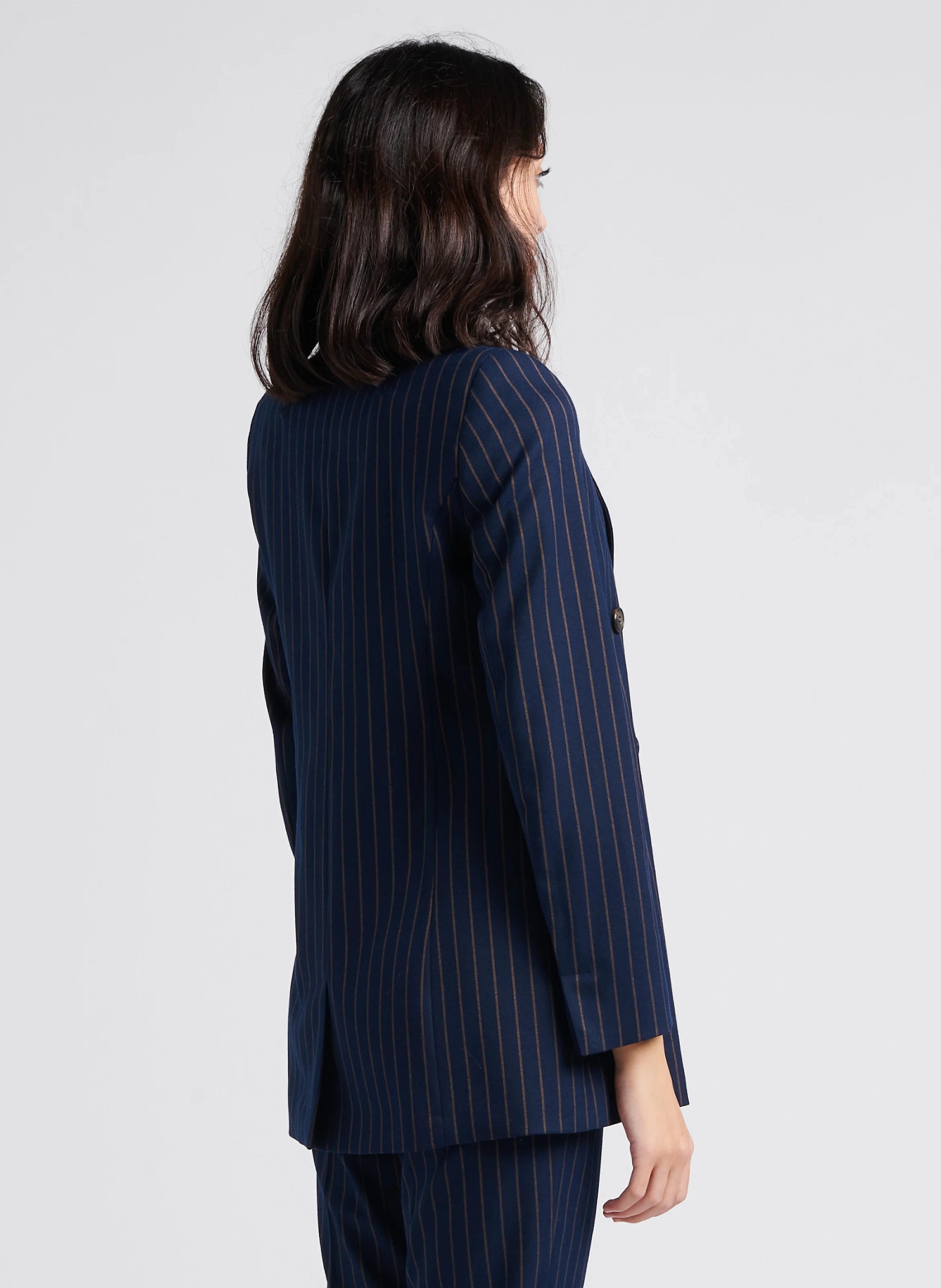 AMATA - Blazer droit col tailleur | Multicolore