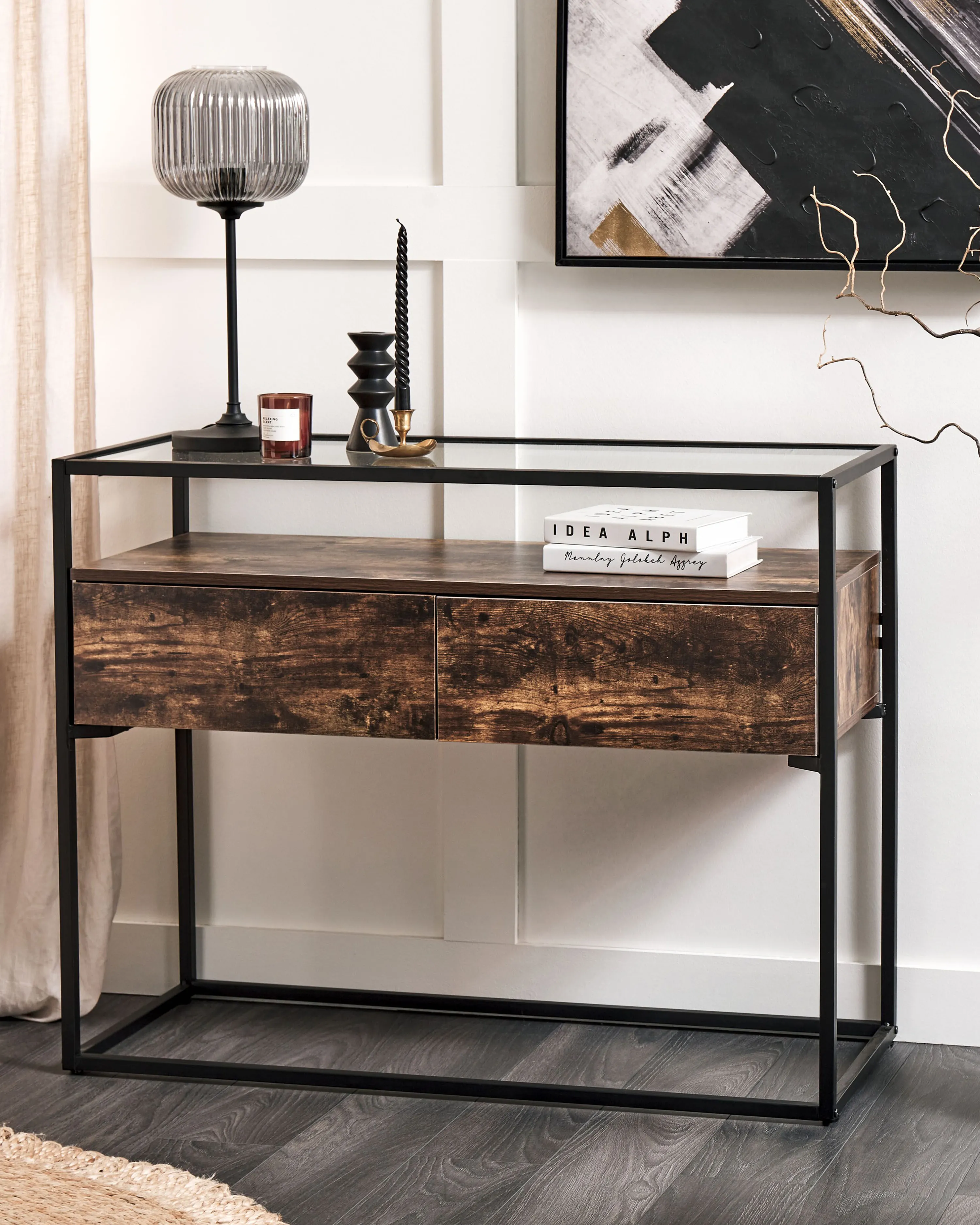 Sidetable MAUK Donkerbruin