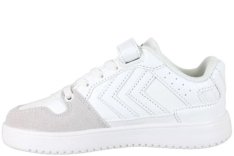 HUMMEL ST POWER PLAY FS JR SKO I HVIDT PU