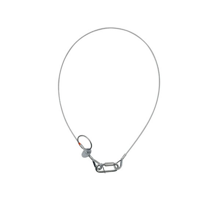 Showtec Saveking 3mm 1m safetykabel met rem 20 kg neutraal