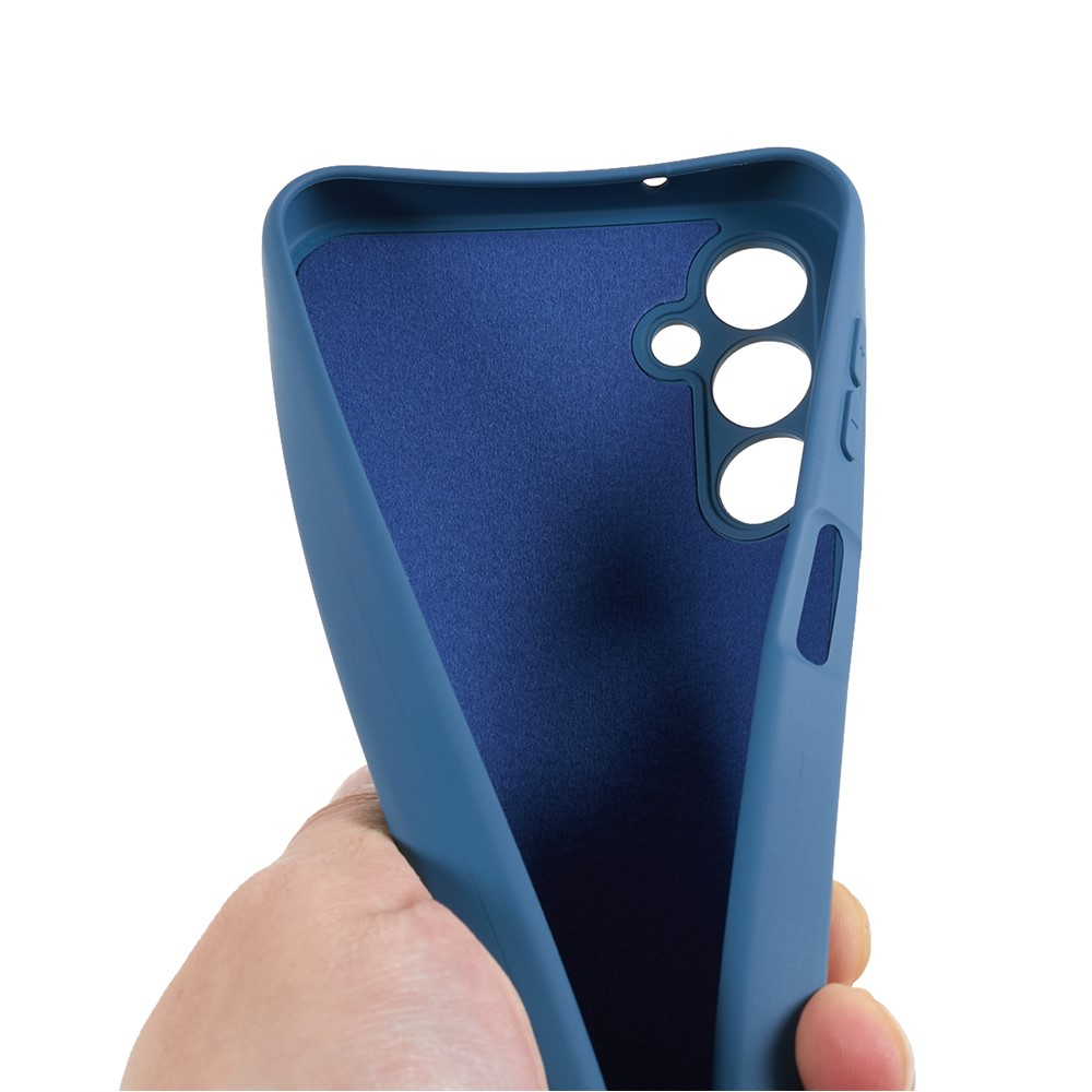 Samsung Galaxy A16 Gummi Case Hülle mit Kameraschutz - Dunkelblau (Matt)