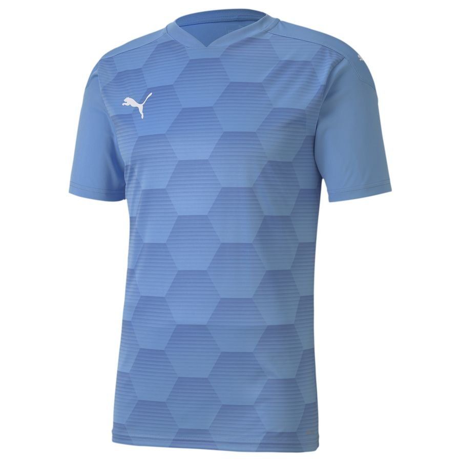 PUMA Maillot teamFINAL 21 Graphic - Bleu Clair