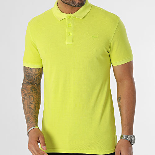 Polo Manches Courtes 002 Vert Fluo