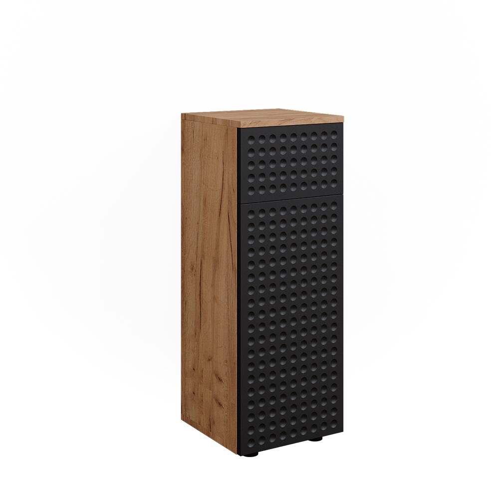 Vicco Midischrank Irma Eiche Anthrazit 30 x 81 cm 1 Schublade 2 Fächer Badezimmer