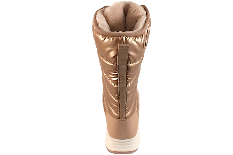 OKAKI VINTERSTØVLE I ROSEGOLD PU