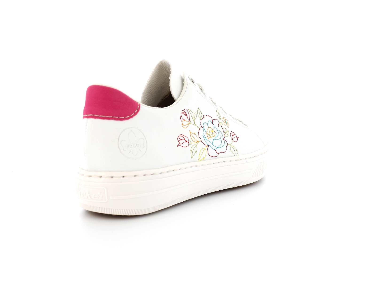 Rieker-L5901 Synthétique Blanc Rose