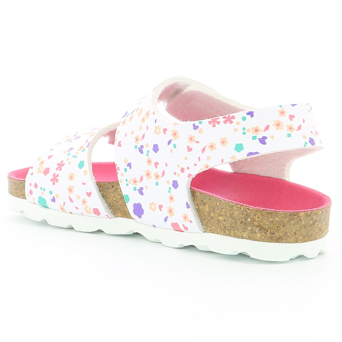 Kickers Sandales en Cuir Summerkro blanc blossom