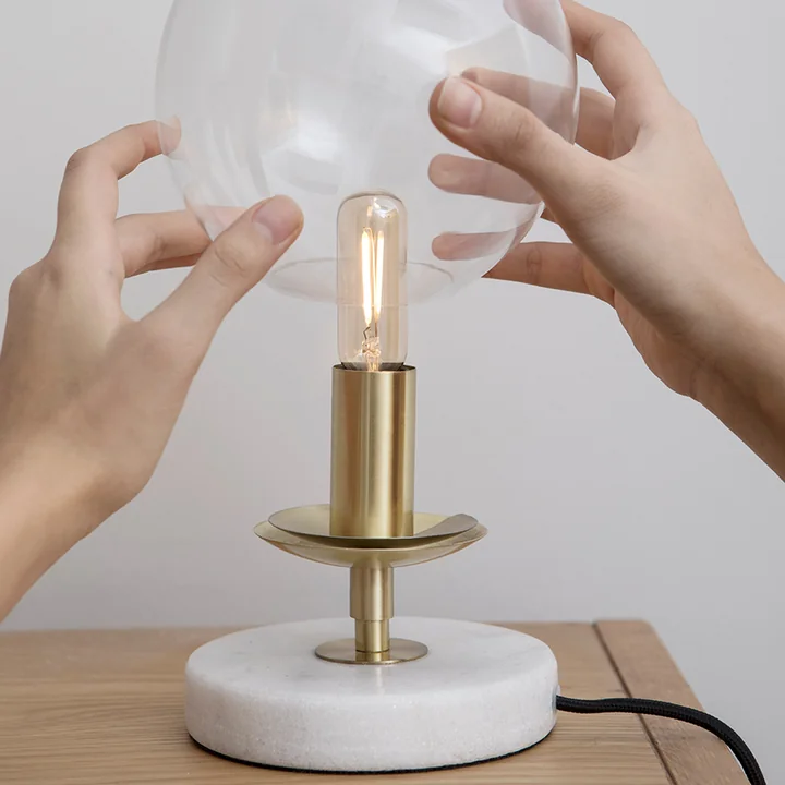 Tala - Pluto LED-Leuchtmittel E14 3W, Ø 4,5 cm, transparent gelb