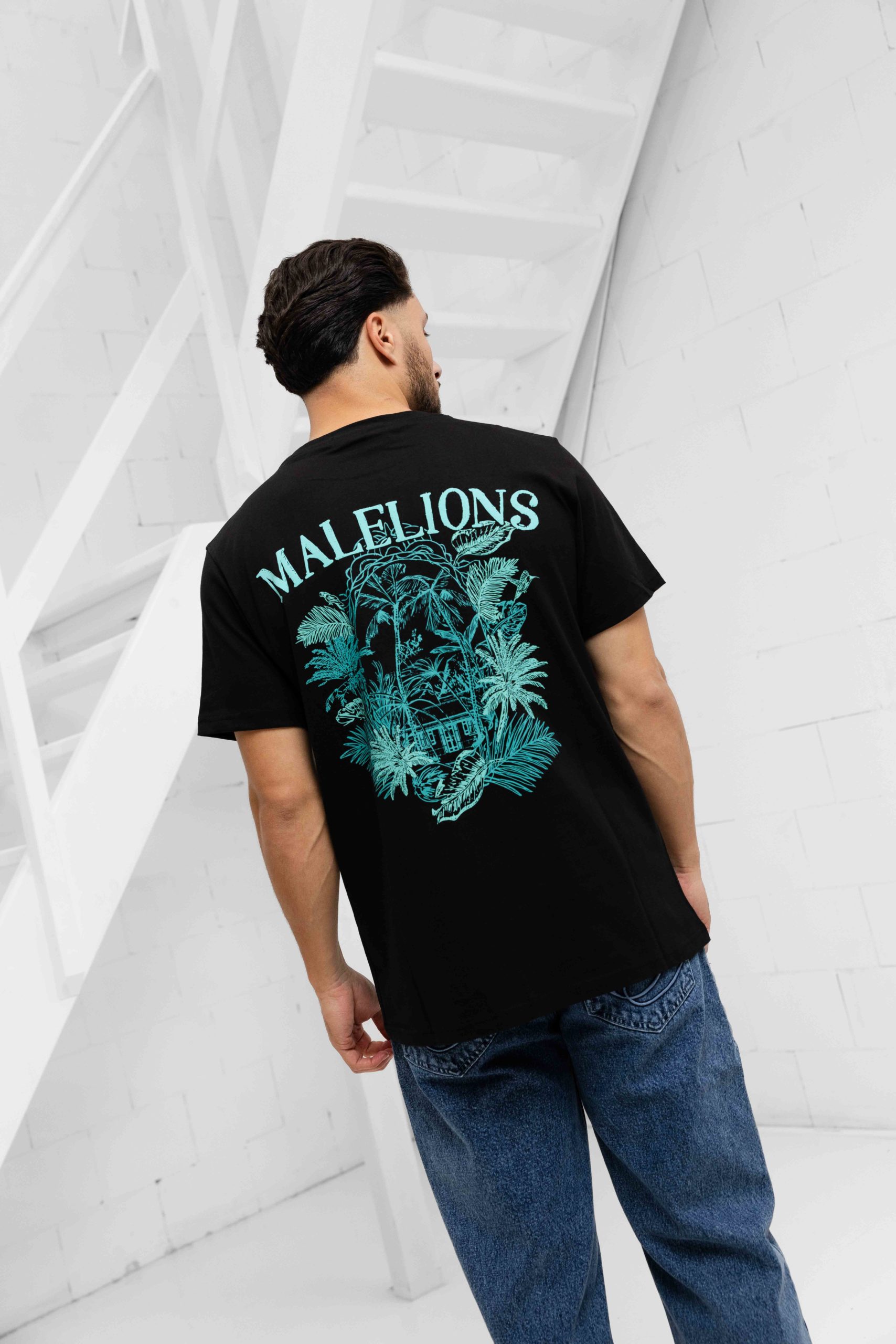 Malelions Jungle T-Shirt Heren Zwart