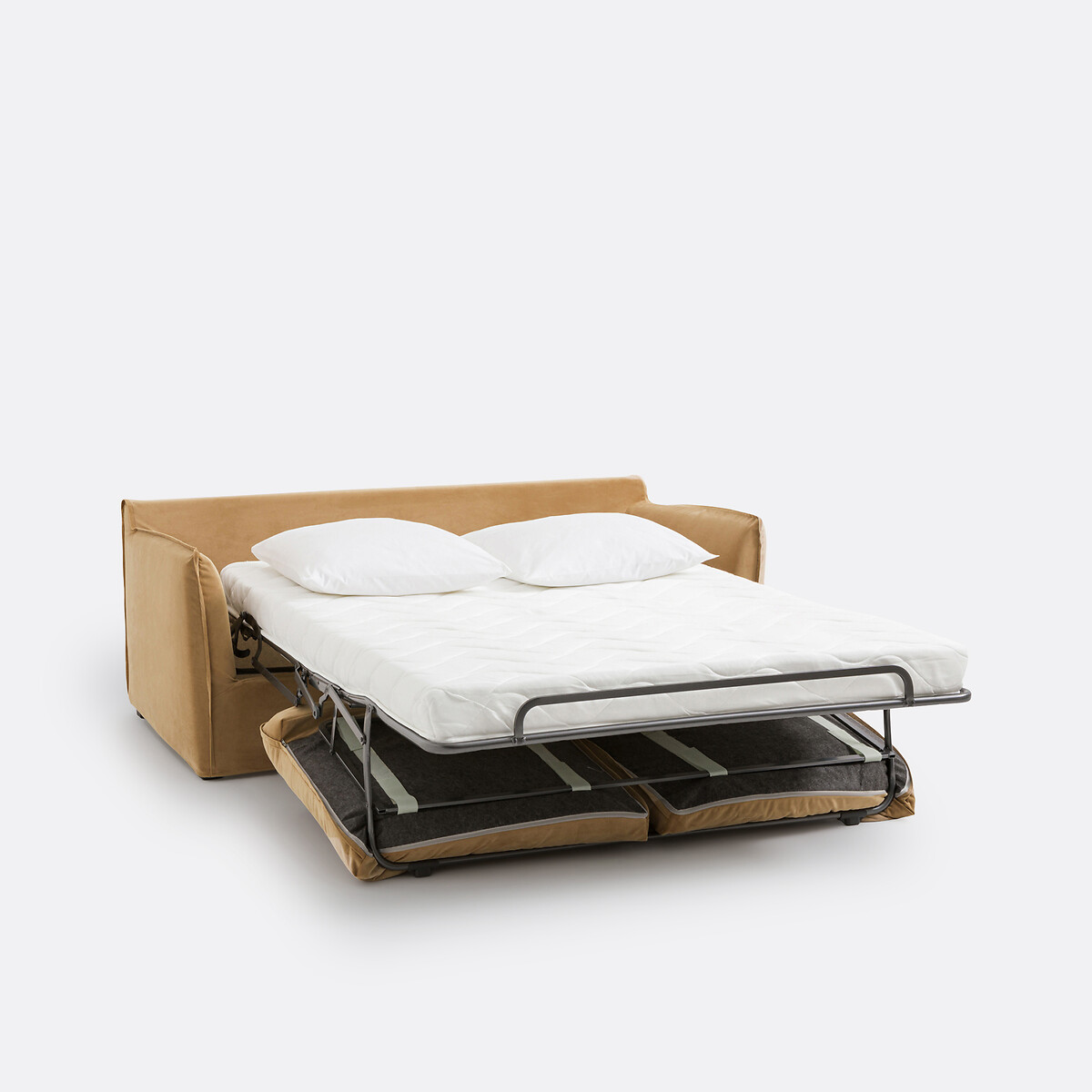 LA REDOUTE INTERIORS<br>Sofá-cama H14 cm, veludo, Odna