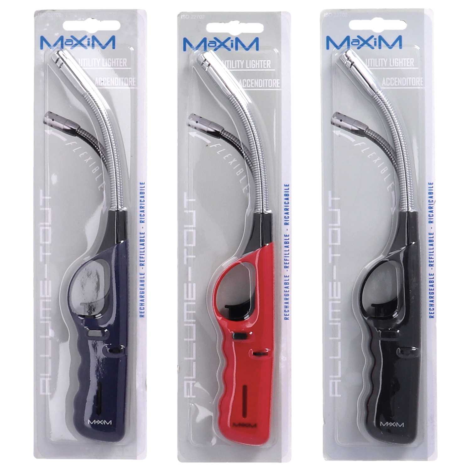 Stabfeuerzeug Flexi nachfüllbar 28 cm, vers. Sorten