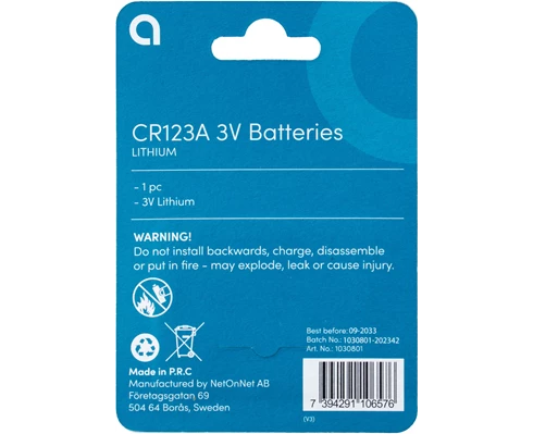 Andersson CR123A Lithium