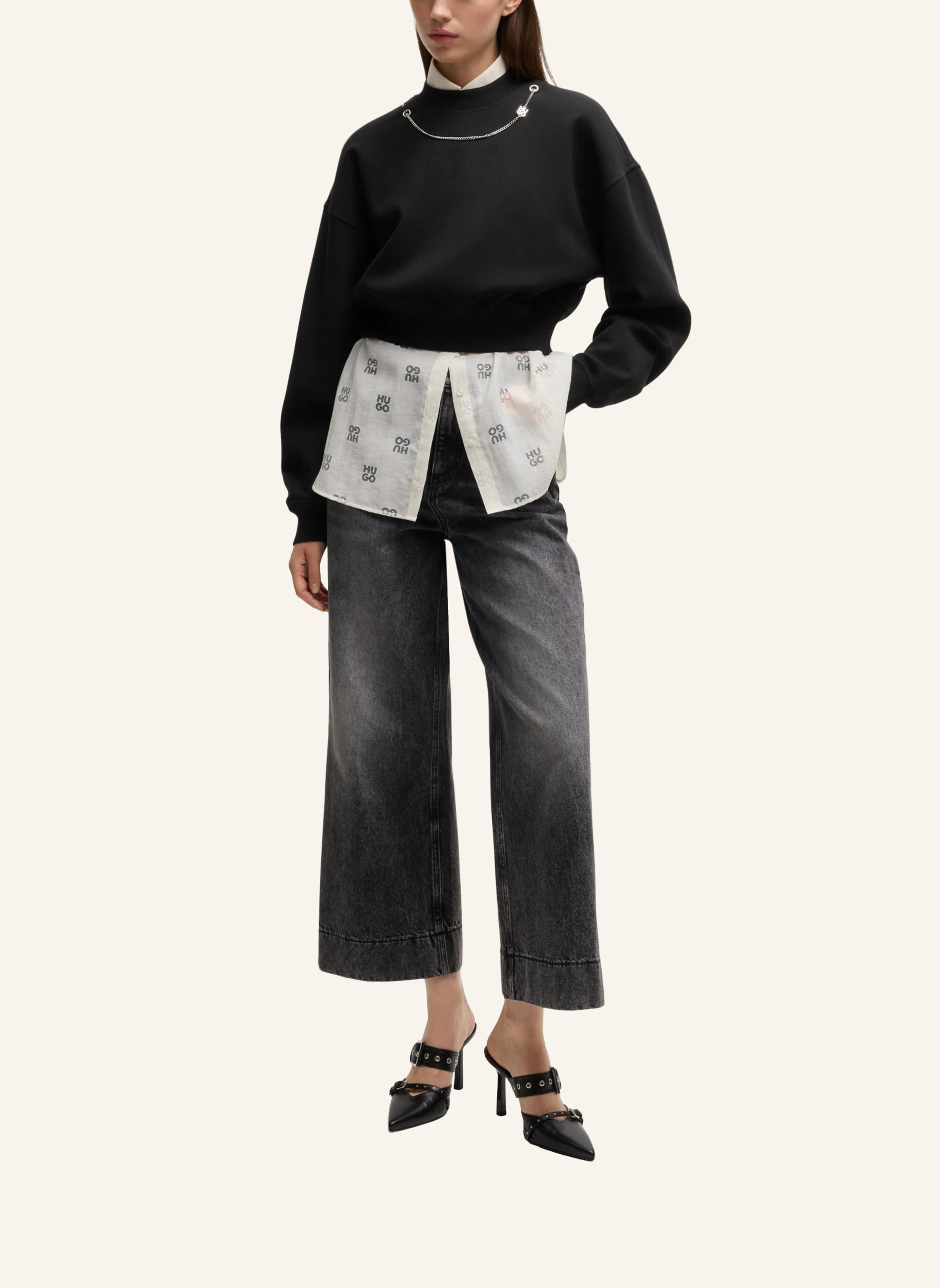 HUGO Sweatshirt DEWITA Oversize Fit