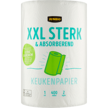 Jumbo XXL Sterk & Absorberend Keukenpapier 2 Lagen 1 Rol