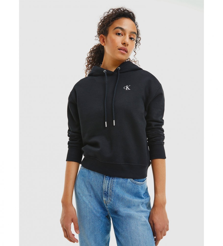 Calça jeans Calvin Klein Sudadera com bordado preto