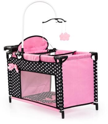 Bayer Design Dukkeseng Multi, Svart/Rosa