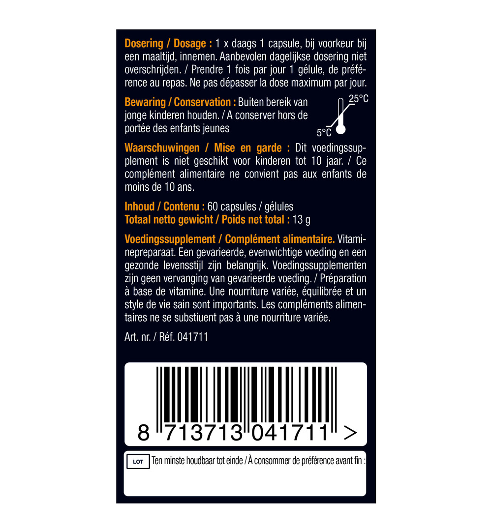 Lucovitaal Vitamine D3 25mcg (60 capsules)