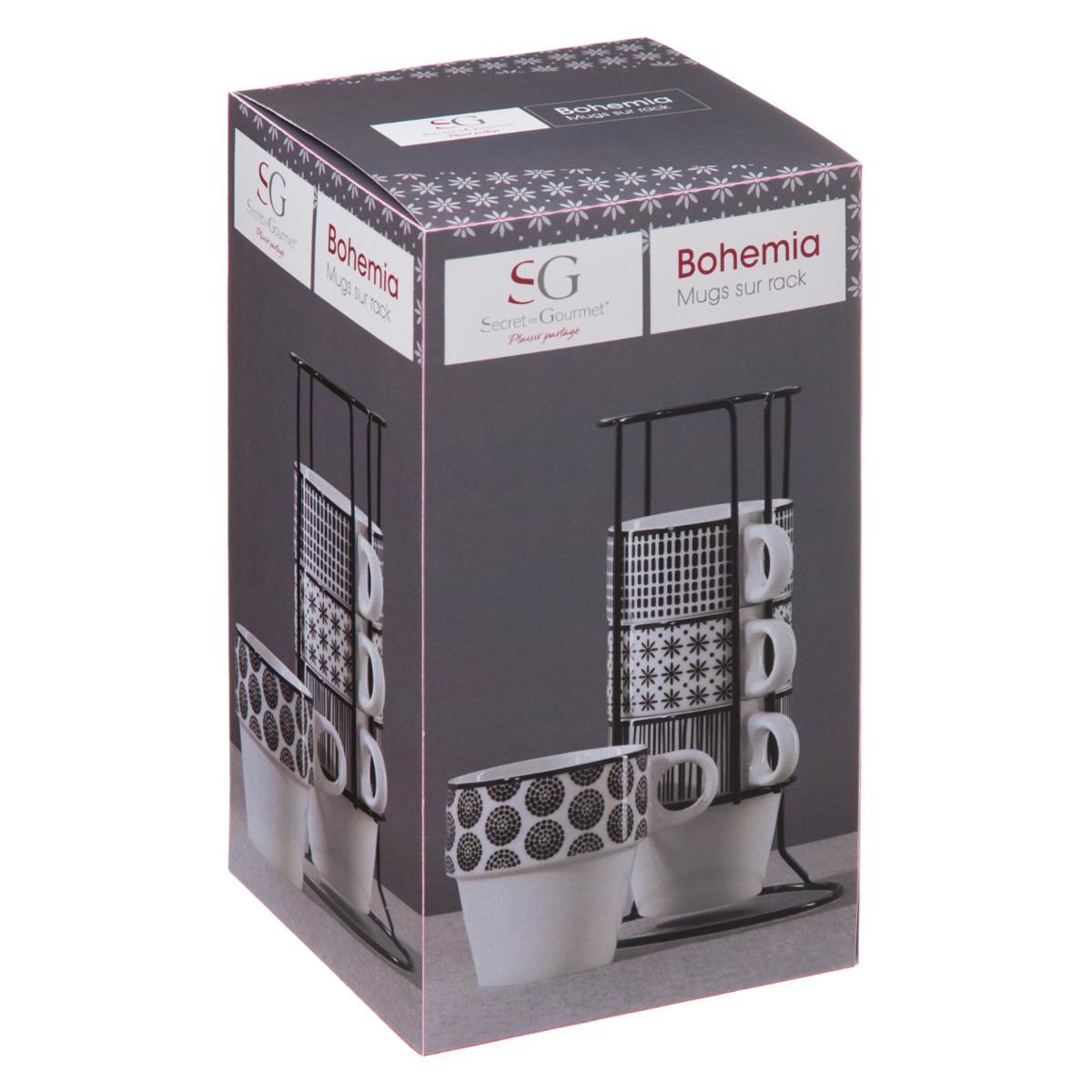MUG SUR RACK X4 BOHEMIA