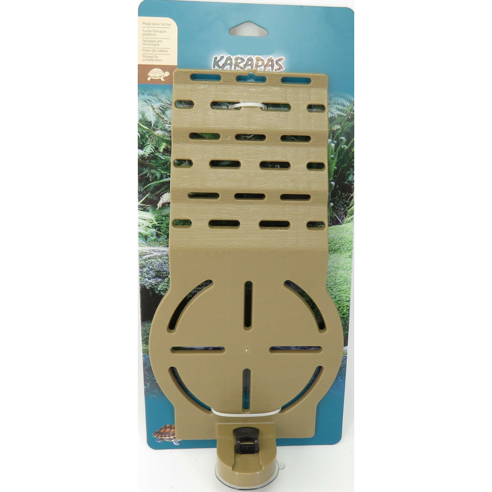 Plage karapas marron pour tortues 33 cm