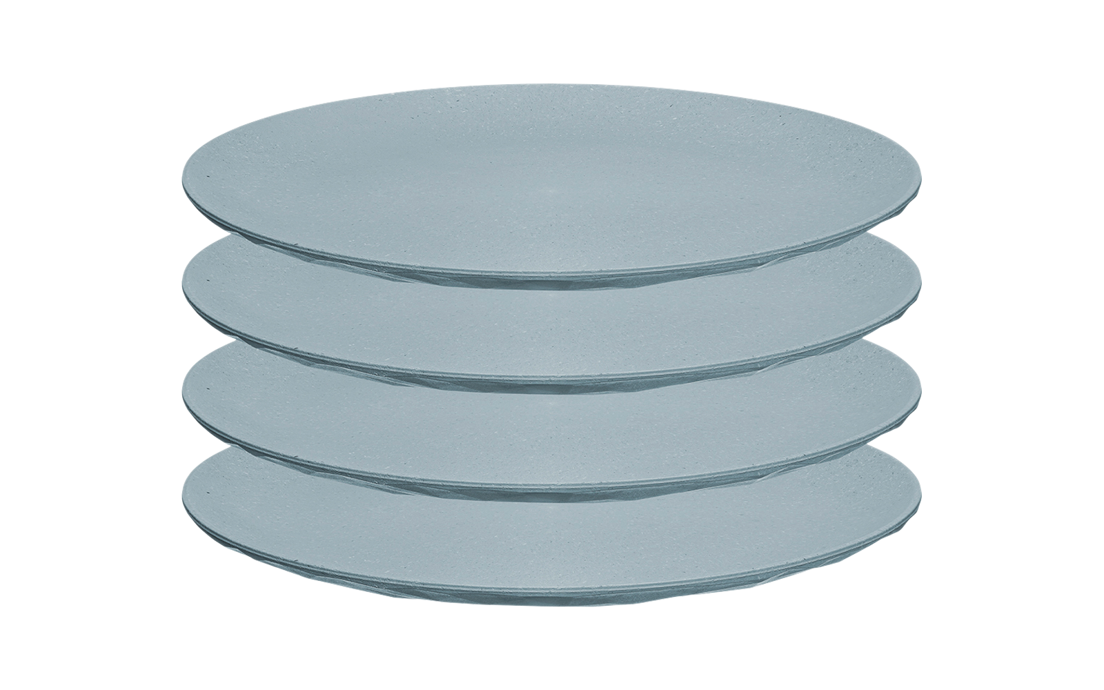 Koziol Club Plate Teller 260 mm 4-tlg. (flach) - Nature Flower Blue