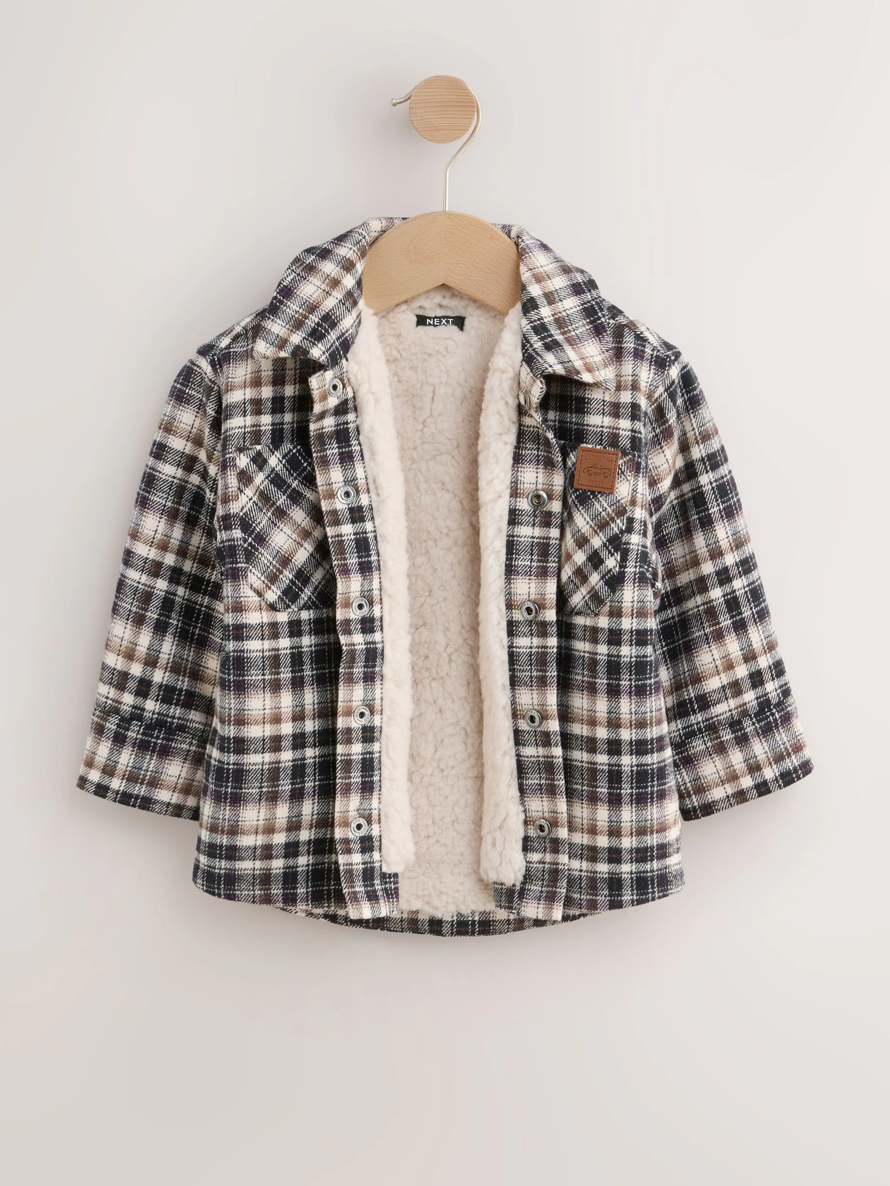 Mono Core - Geruite shacket met borgvoering (3mnd -7jr)