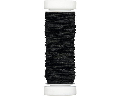 Elastisch naaigaren zwart 20 m 0,6 mm