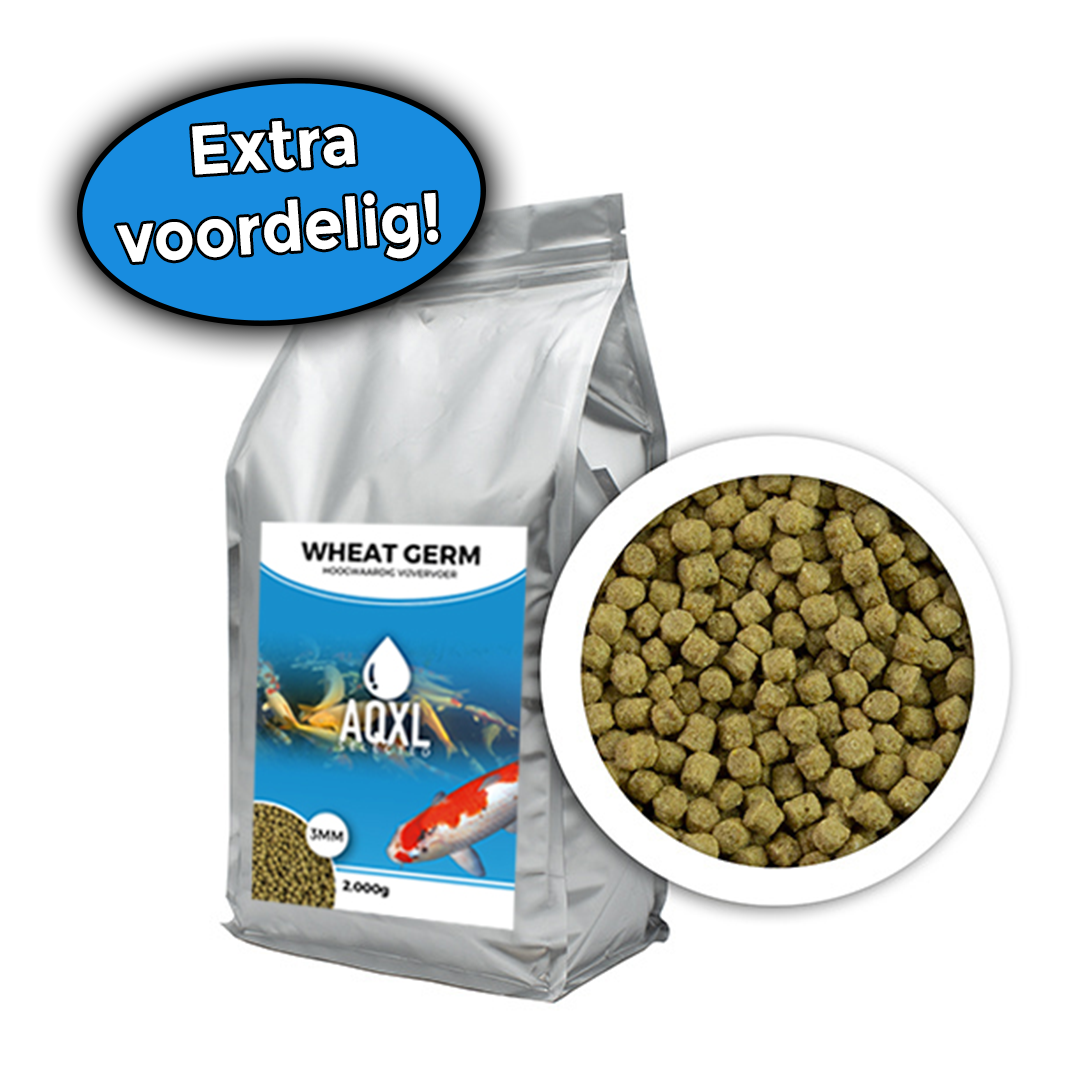 AQXL Selected Wheat Germ vijvervisvoer S 3mm 2kg