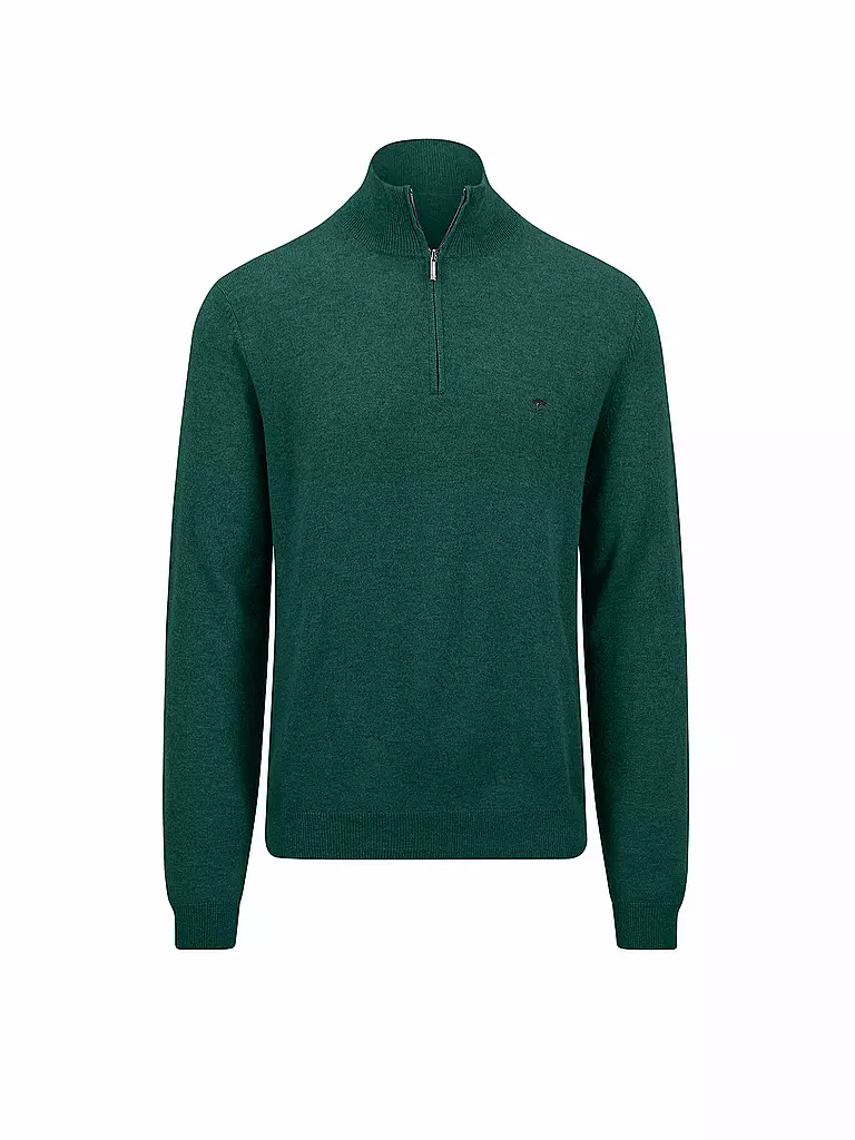 FYNCH HATTON Troyer Pullover dunkelgrün