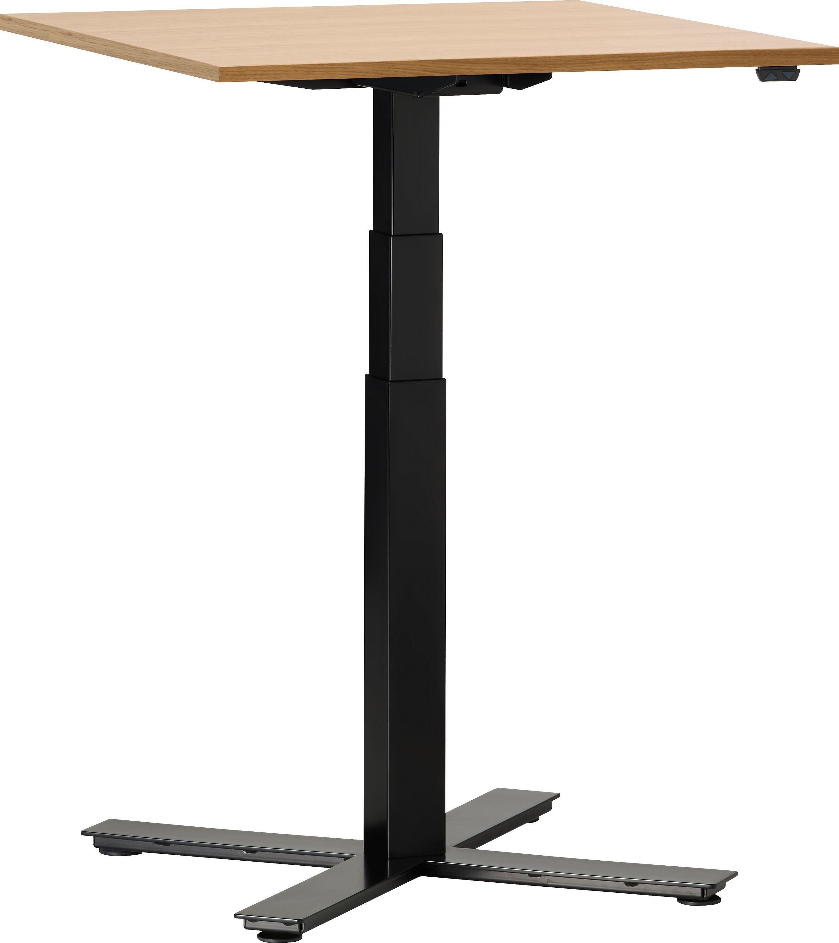FLEXCUBE Besprechungstisch höhenverstellbar - Eiche / B: 70.0 cm x T: 70.0 cm x H: 62.5 cm