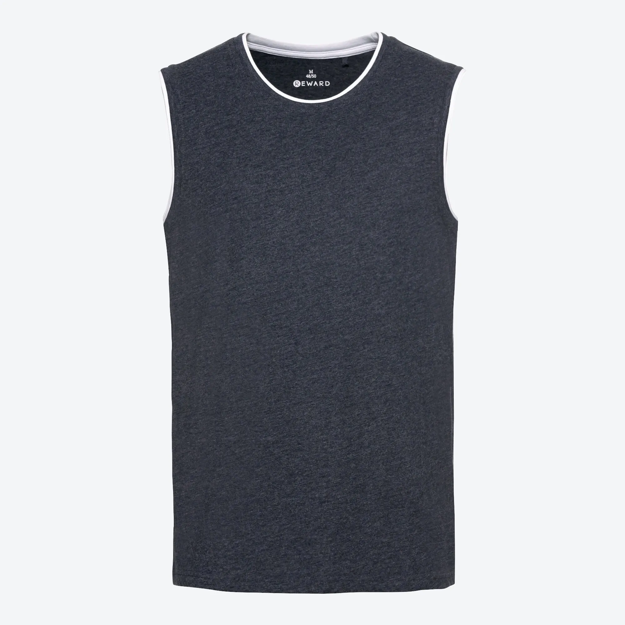 Herren-Muskelshirt mit Kontrast-Einsätzen