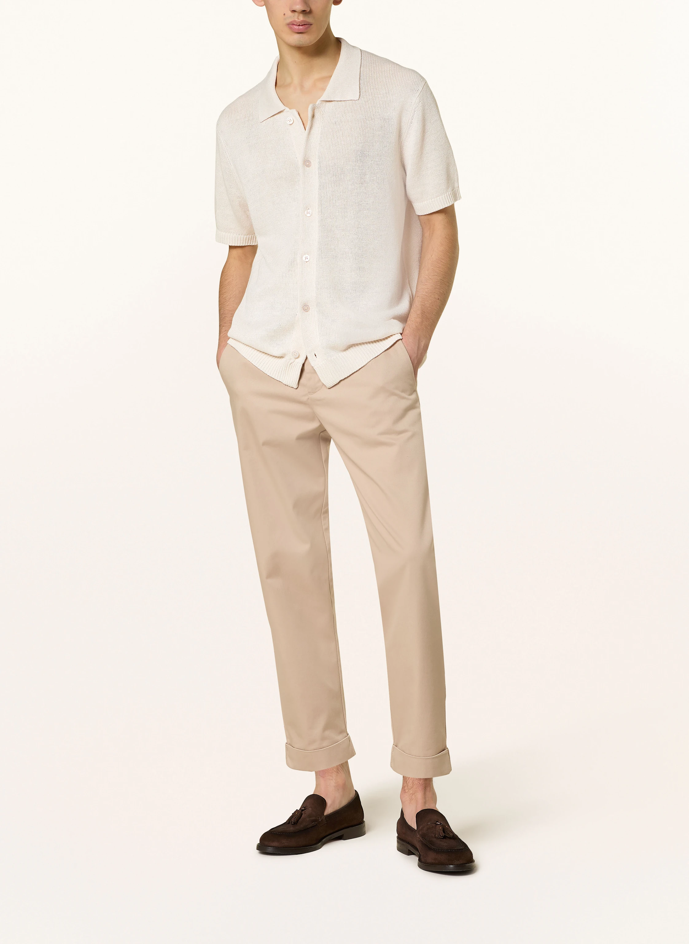 PAUL Strickhemd Comfort Fit aus Leinen