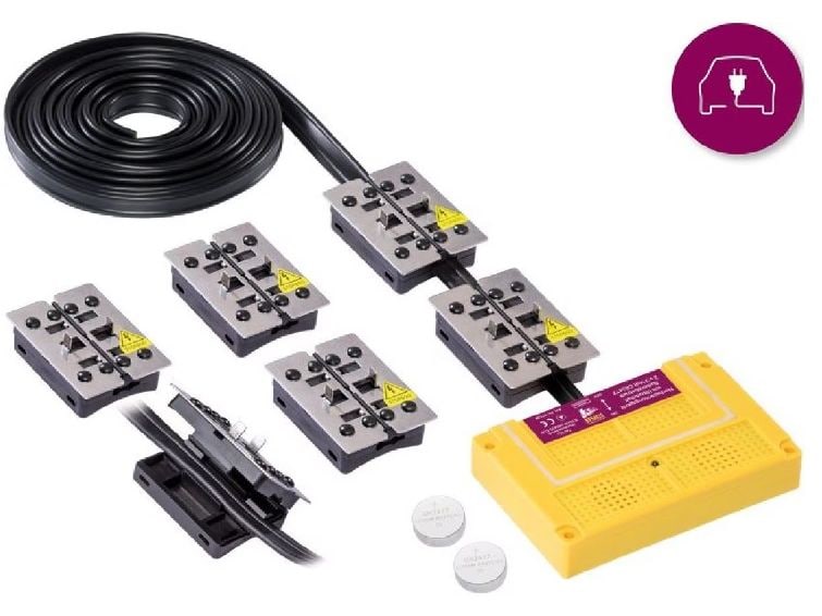 STOP&GO Marder-Stop 8 PLUS-MINUS Clip Hochspannungs-Marderabwehrgerät mit integrierter Ultraschalltechnologie