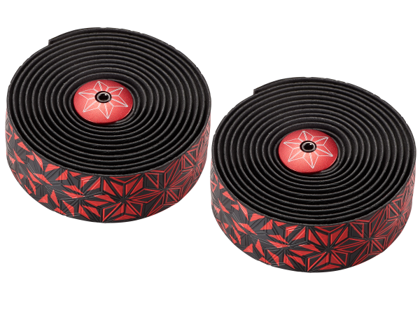 Supacaz Super Sticky Kush Star Fade Styrbånd, Neon Red