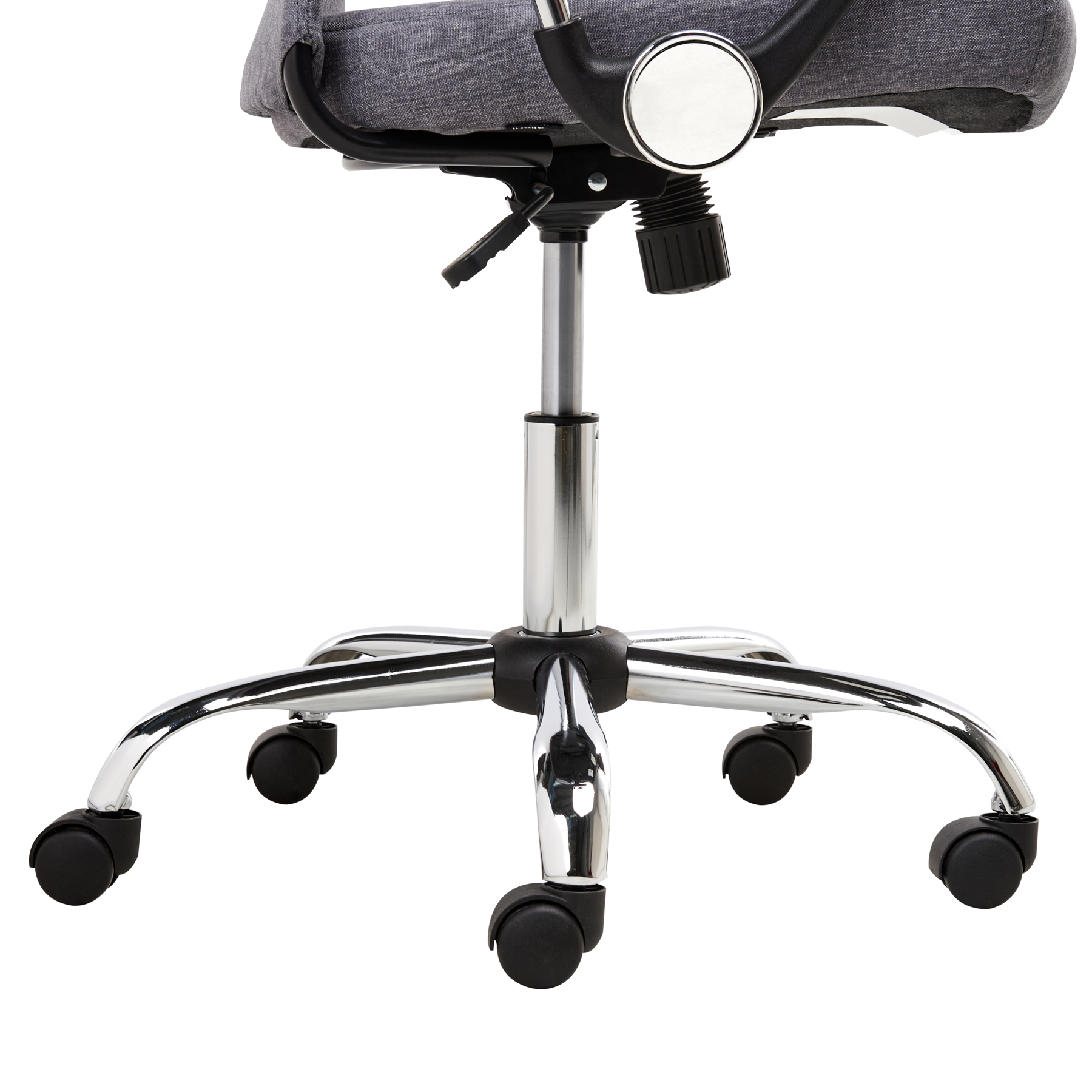 Beliani - PIONEER - Bureaustoel - Donkergrijs - Polyester