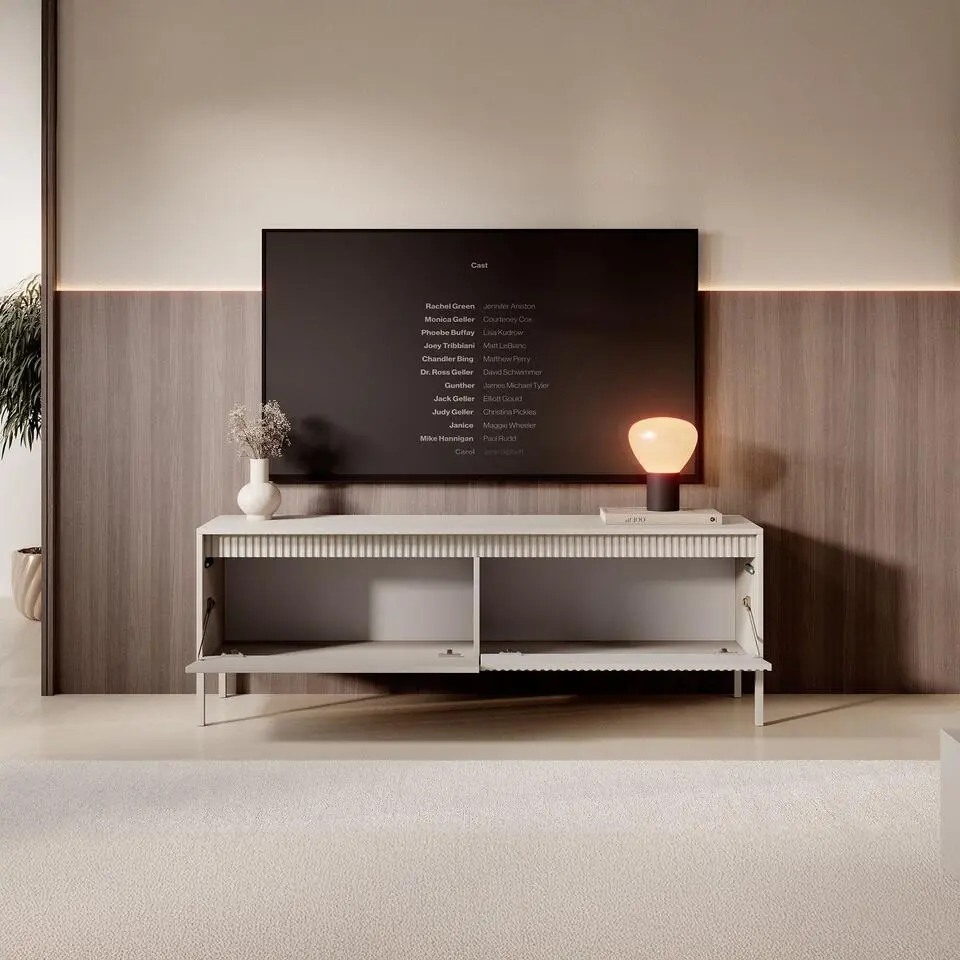 Meubella - TV-Meubel Saran - Beige - 153 cm