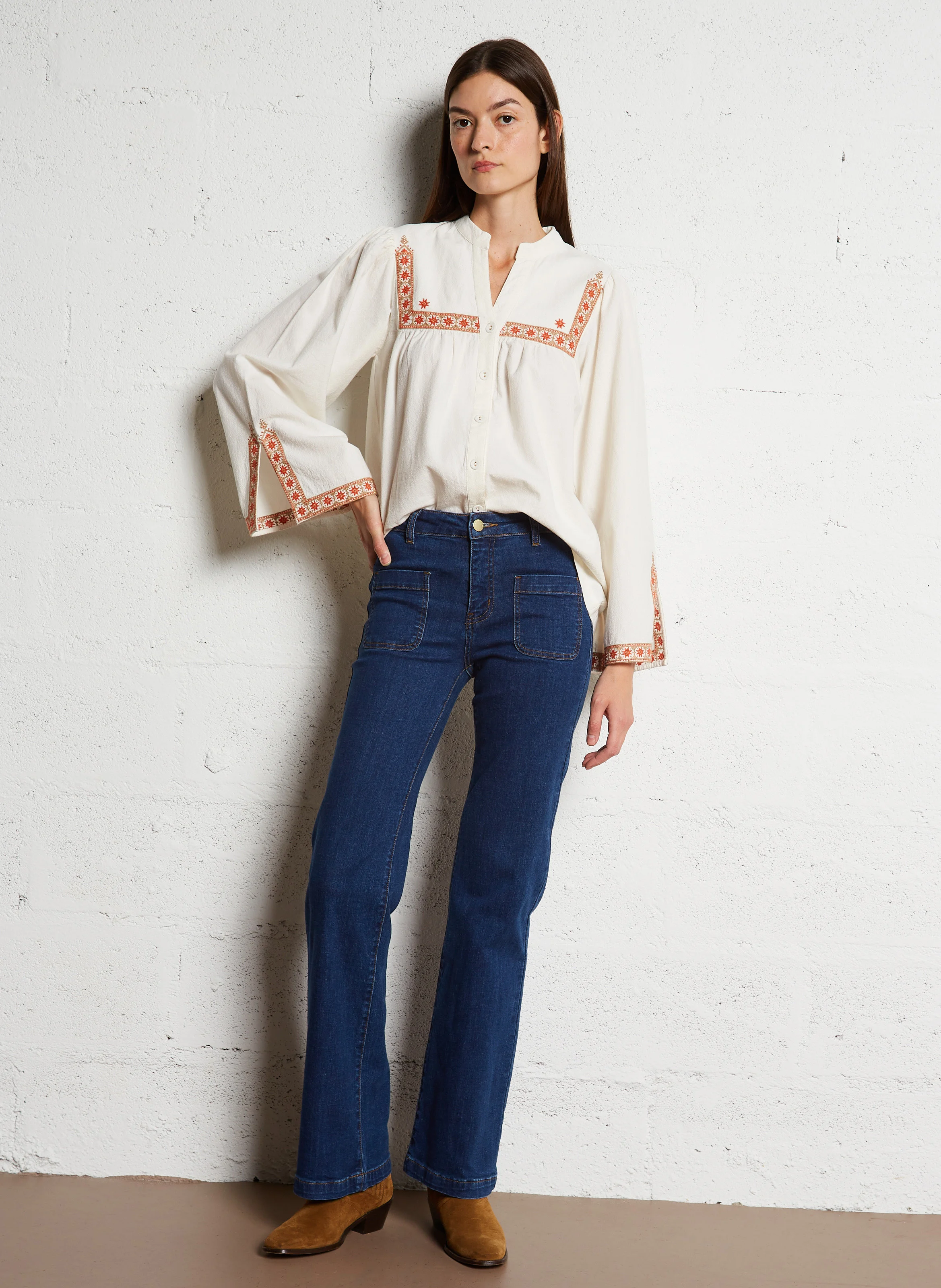 SONNY - Jean boot-cut en coton mélangé | Jean brut