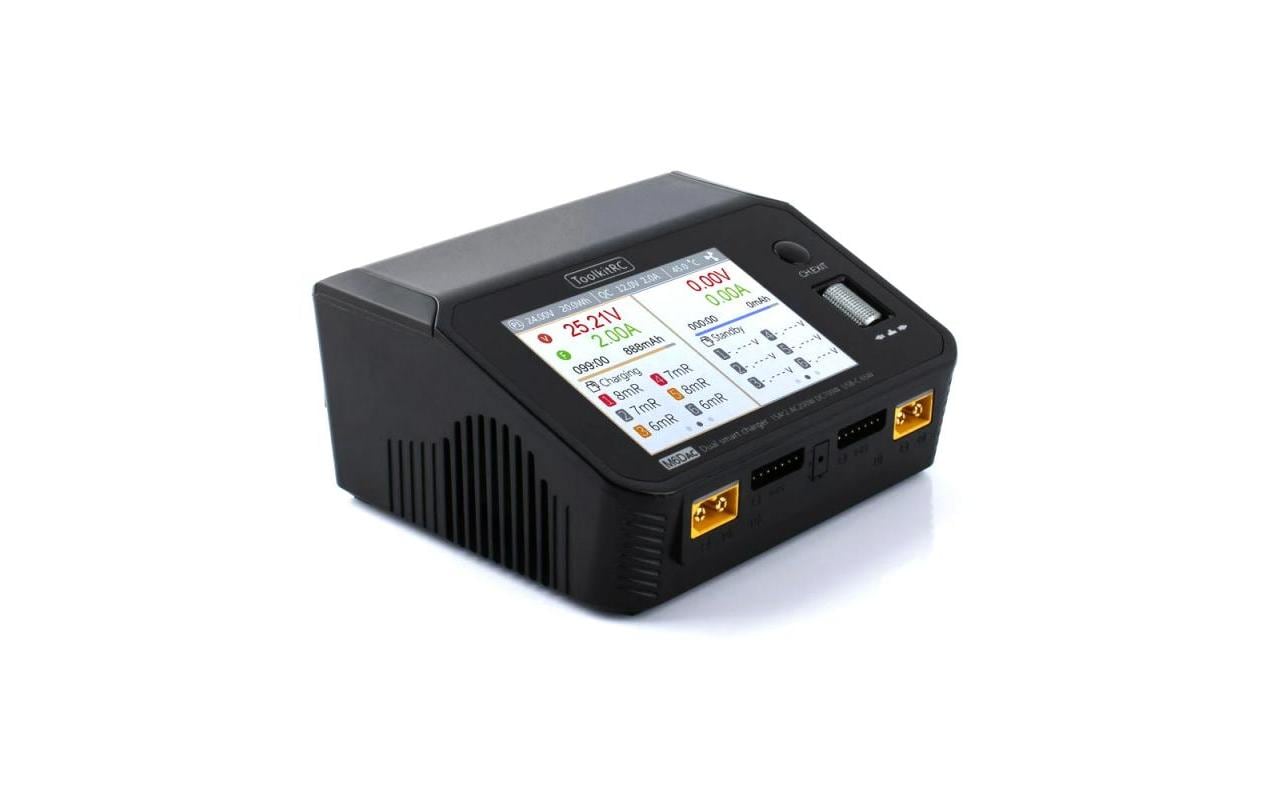 Dual-Ladegerät M6DAC AC/DC 500 W 1-6S<br>Vielseitiges Modellbau Ladegerät für LiPo und NiMH Akkus