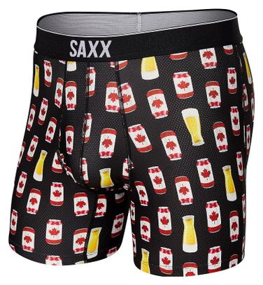 Boxer Saxx Volt Breath Mesh Brief Canadian Lager Noir Rouge