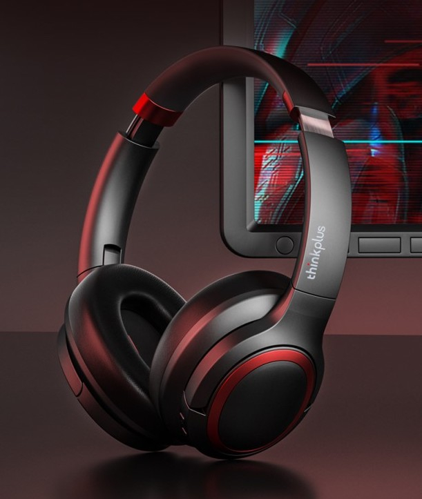 thinkplus TH40 Bluetooth 5.0 Kopfhörer On-Ear Headset mit HIFI Soundqualität   Noise Cancelling - Schwarz