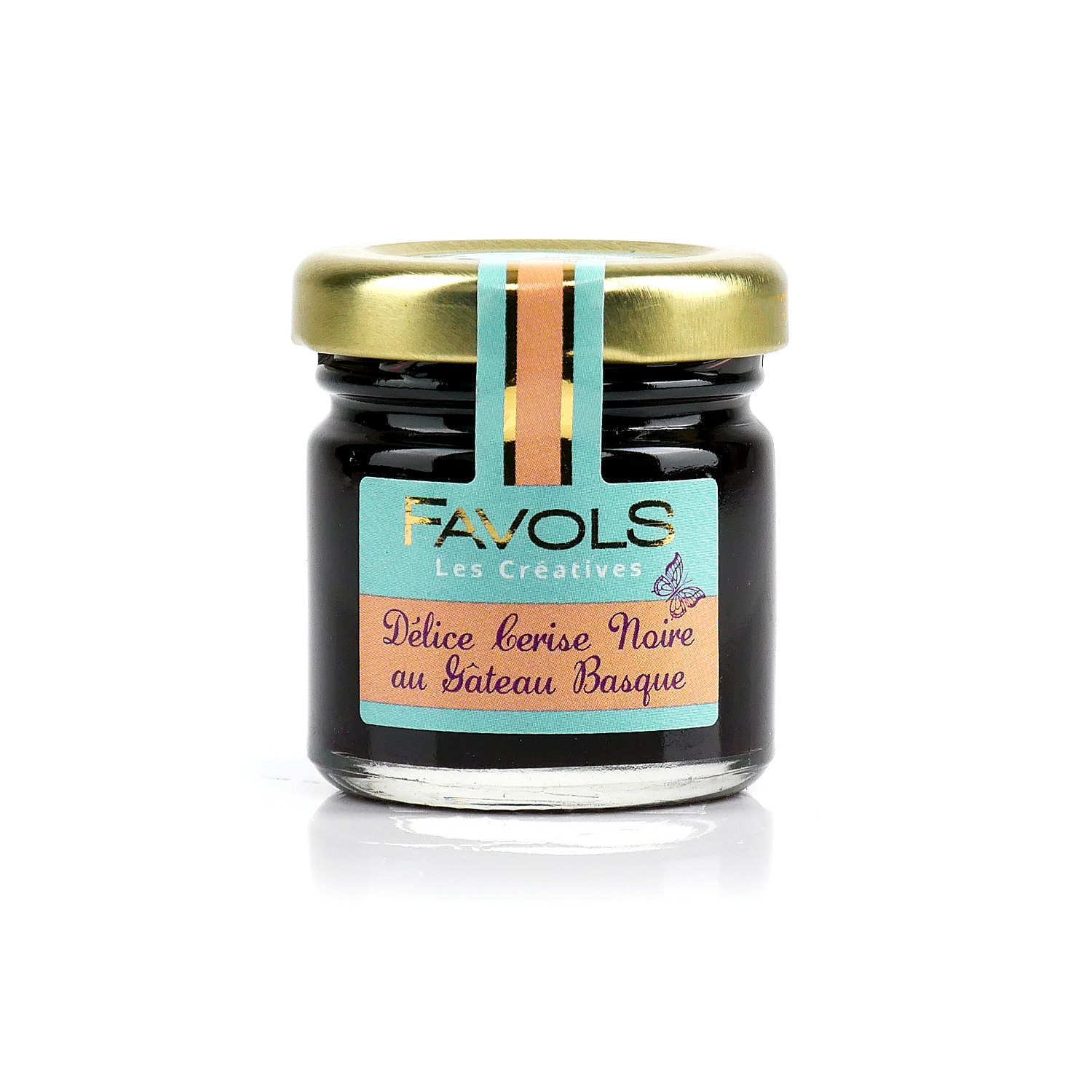 Confiture de cerise noire au gâteau basque