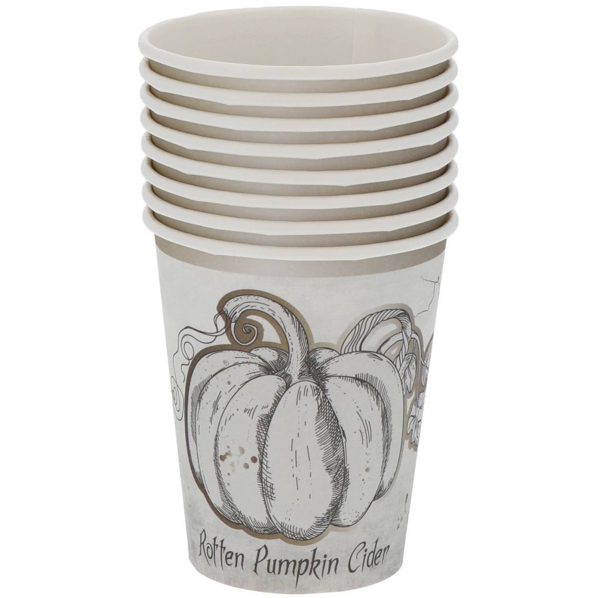 Halloween Bekers Pompoen 250ml 8st