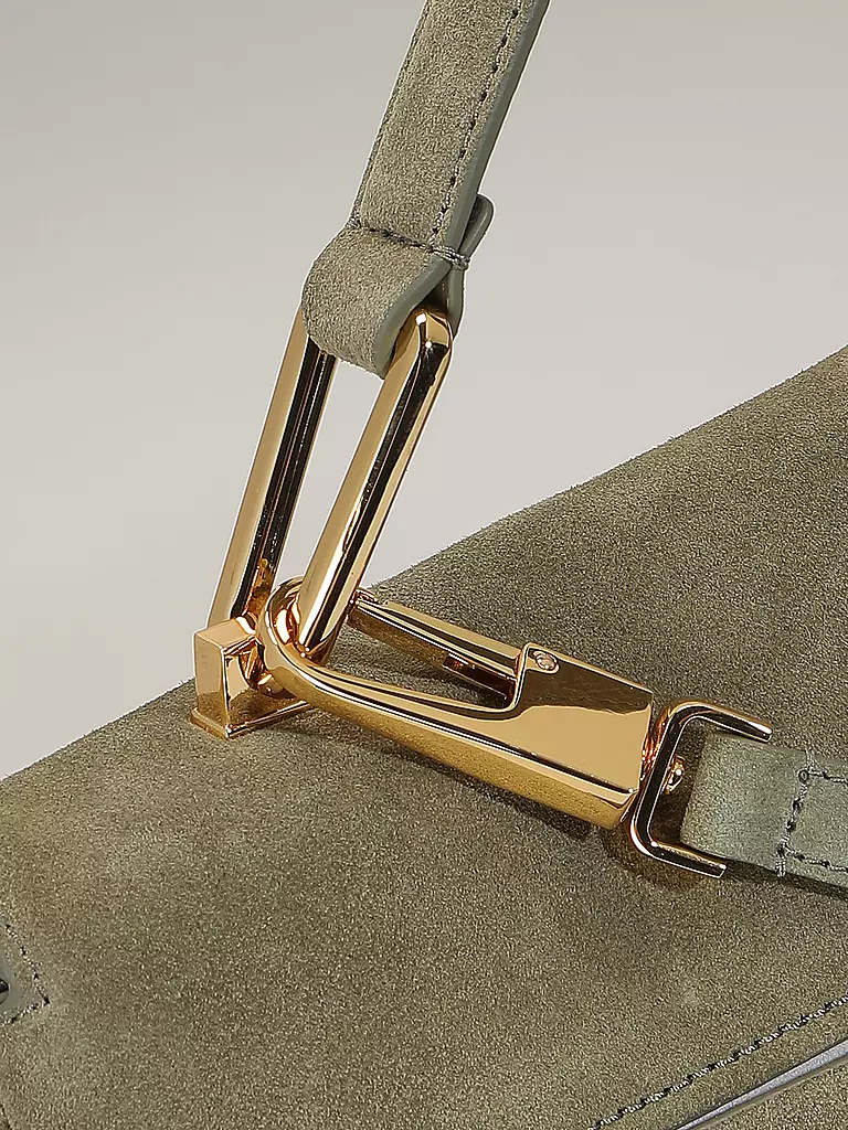 COCCINELLE Ledertasche - Henkeltasche LIYA  SUEDE olive