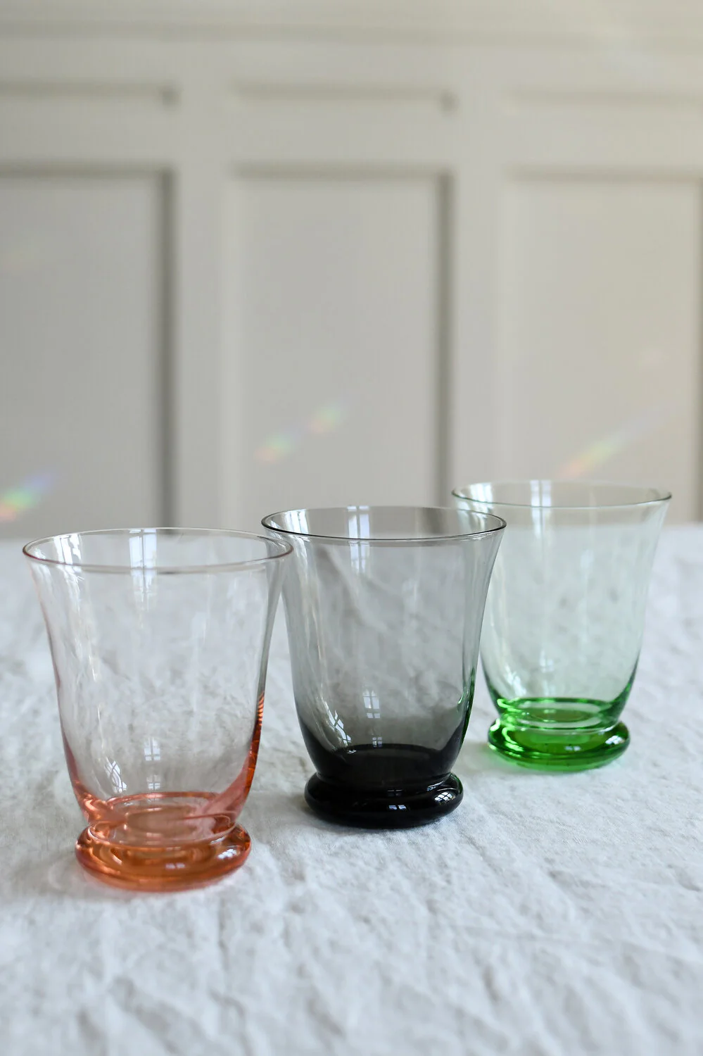 Bahne Interior  Glas m. fod, pink - H11 cm