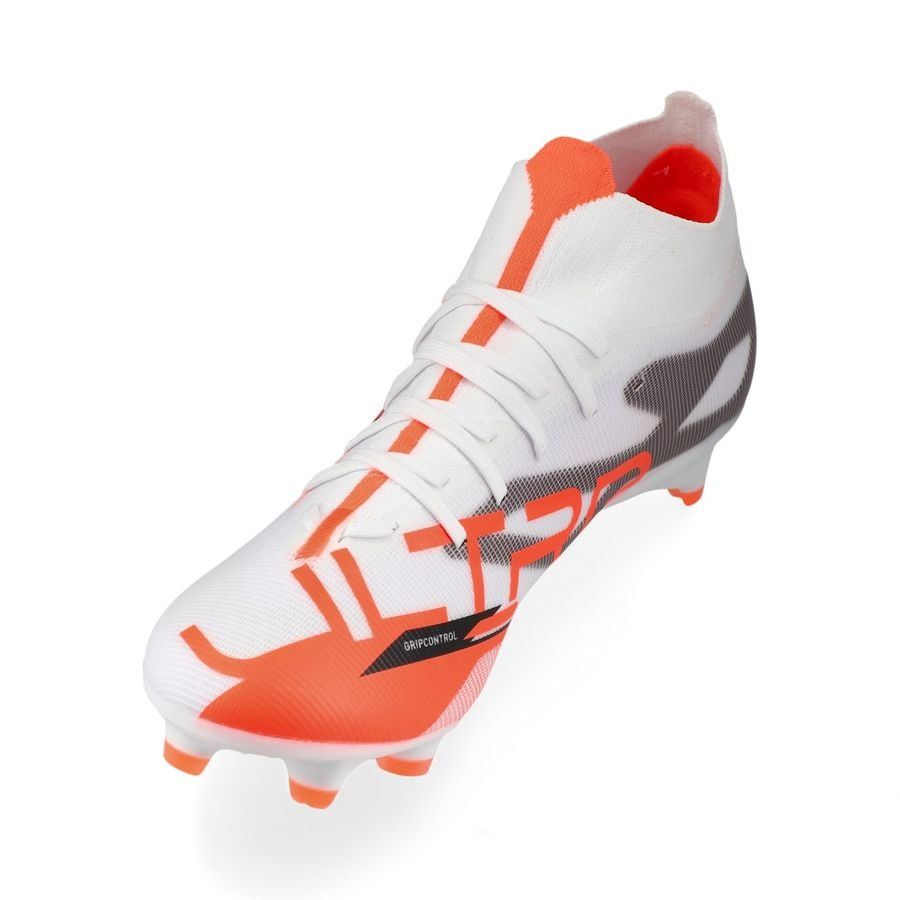 PUMA Ultra 5 Match   FG/AG Unlimited - Blanc/Noir/Glowing Red Femme